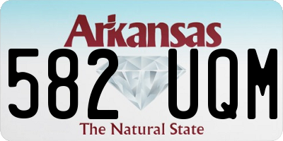 AR license plate 582UQM