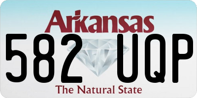 AR license plate 582UQP