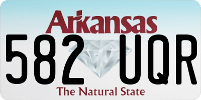 AR license plate 582UQR