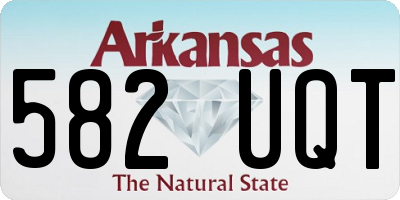 AR license plate 582UQT