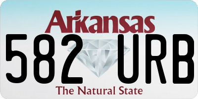 AR license plate 582URB