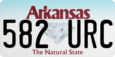 AR license plate 582URC
