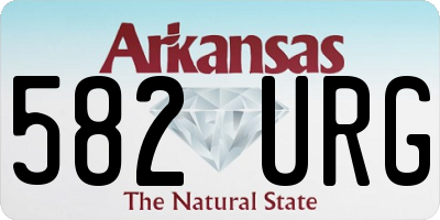 AR license plate 582URG