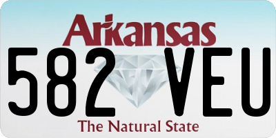 AR license plate 582VEU