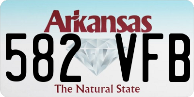 AR license plate 582VFB