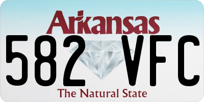 AR license plate 582VFC