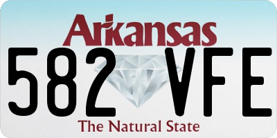 AR license plate 582VFE