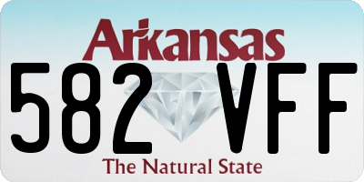 AR license plate 582VFF