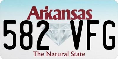 AR license plate 582VFG