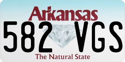 AR license plate 582VGS