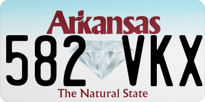 AR license plate 582VKX