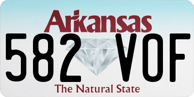 AR license plate 582VOF
