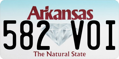AR license plate 582VOI