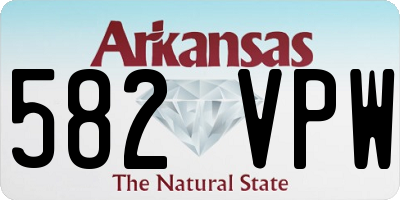 AR license plate 582VPW