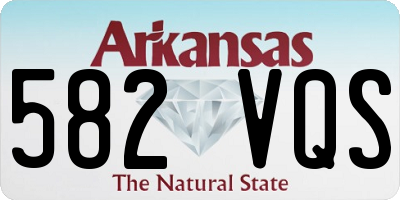 AR license plate 582VQS