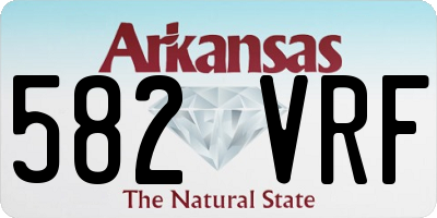 AR license plate 582VRF