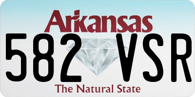 AR license plate 582VSR