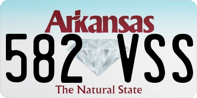 AR license plate 582VSS