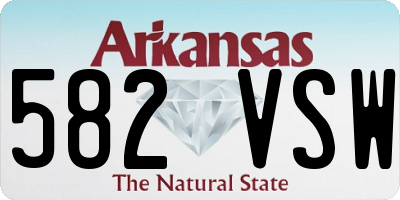 AR license plate 582VSW
