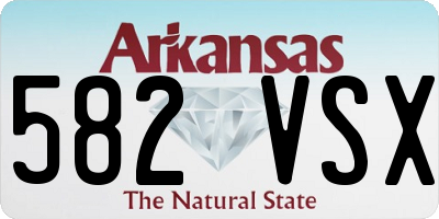 AR license plate 582VSX