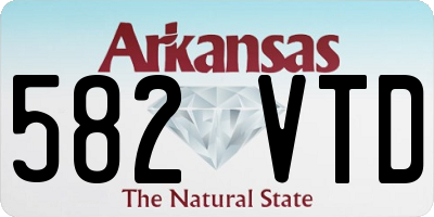AR license plate 582VTD