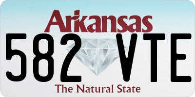 AR license plate 582VTE