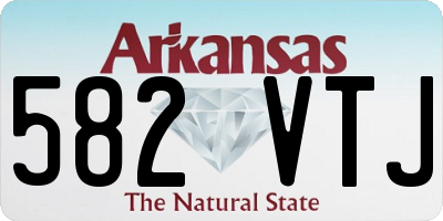 AR license plate 582VTJ