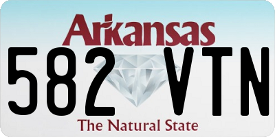 AR license plate 582VTN