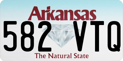 AR license plate 582VTQ