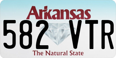 AR license plate 582VTR