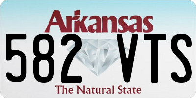 AR license plate 582VTS