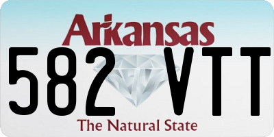 AR license plate 582VTT