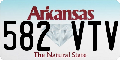 AR license plate 582VTV