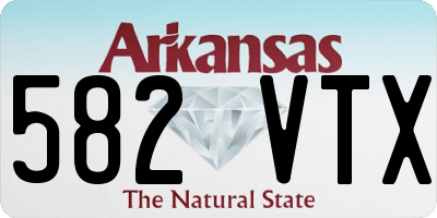 AR license plate 582VTX