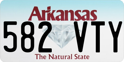 AR license plate 582VTY