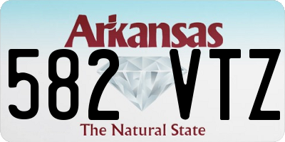 AR license plate 582VTZ