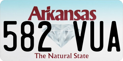 AR license plate 582VUA