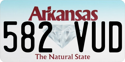 AR license plate 582VUD