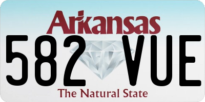 AR license plate 582VUE