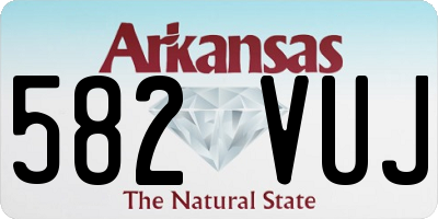AR license plate 582VUJ