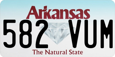 AR license plate 582VUM
