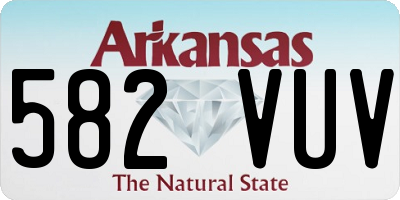 AR license plate 582VUV