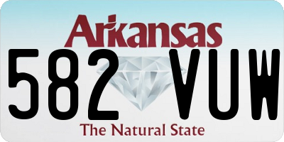AR license plate 582VUW