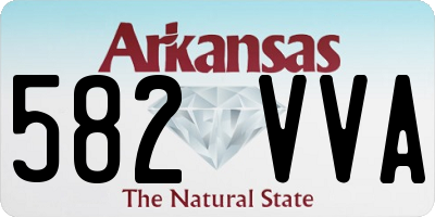 AR license plate 582VVA