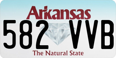 AR license plate 582VVB