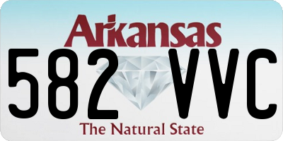 AR license plate 582VVC