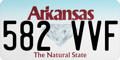 AR license plate 582VVF
