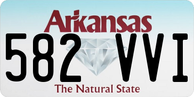 AR license plate 582VVI