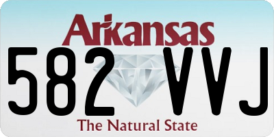 AR license plate 582VVJ