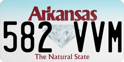 AR license plate 582VVM